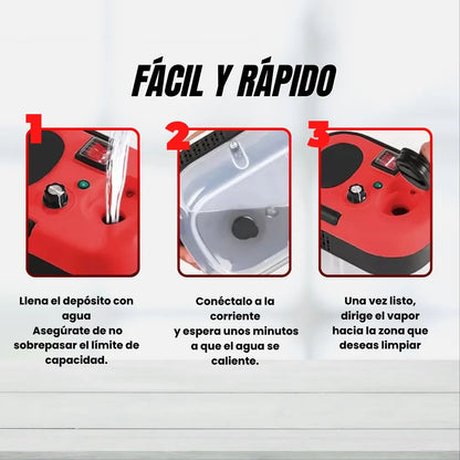 Limpiador a Vapor 3 en 1